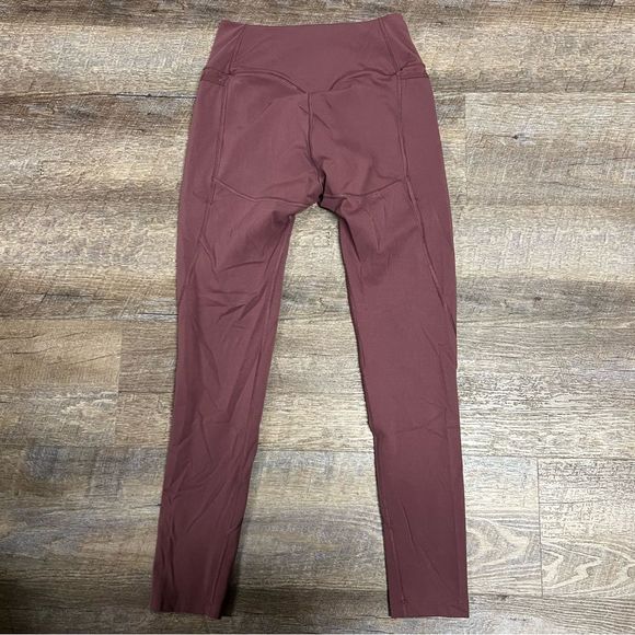 Gymshark Leggings women’s Size Small? Mauve High Waisted Panel Pockets Pull On - Picture 8 of 8